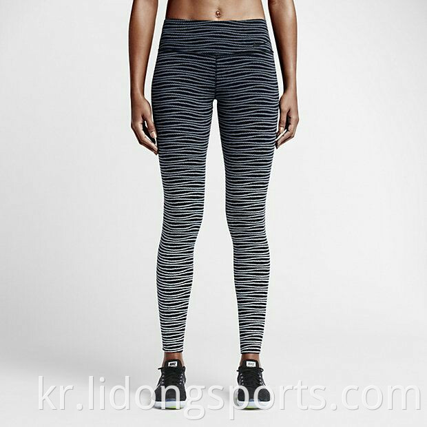 Custom Printed Logo High Waist Yoga Pants